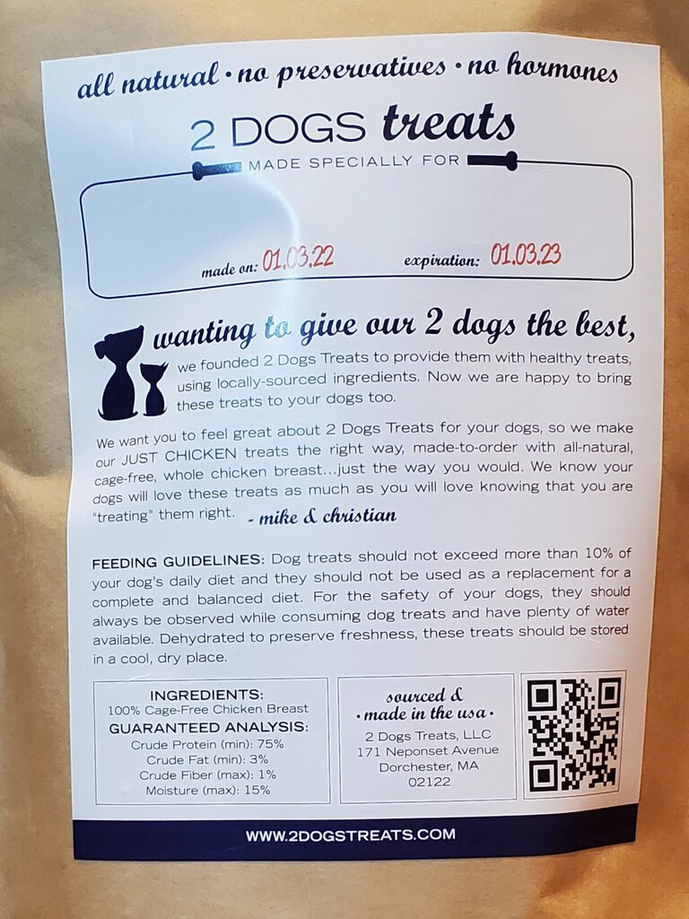 Just Chicken Dog Treats