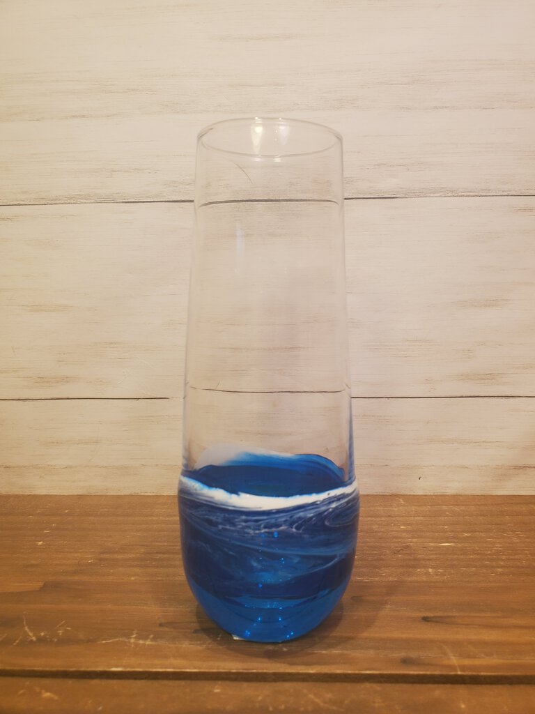 Ocean Theme Champagne Flute