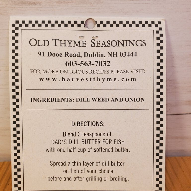Dad's Dill Butter Seasoning