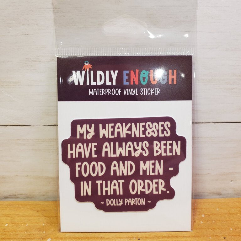 Dolly Parton Weaknesses Sticker