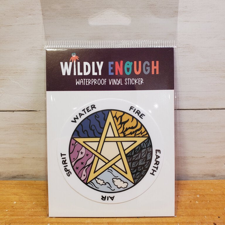 Elements Pentagram Sticker