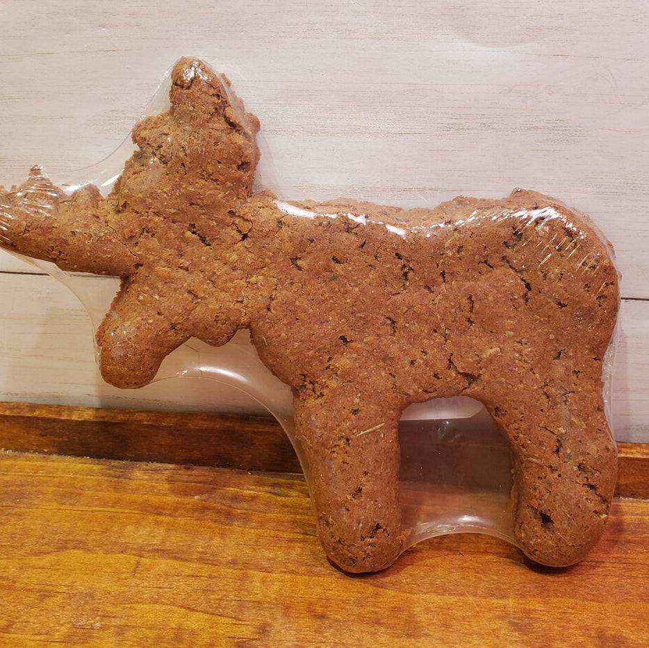 Moose Shaped Parmesan Dog Cookie