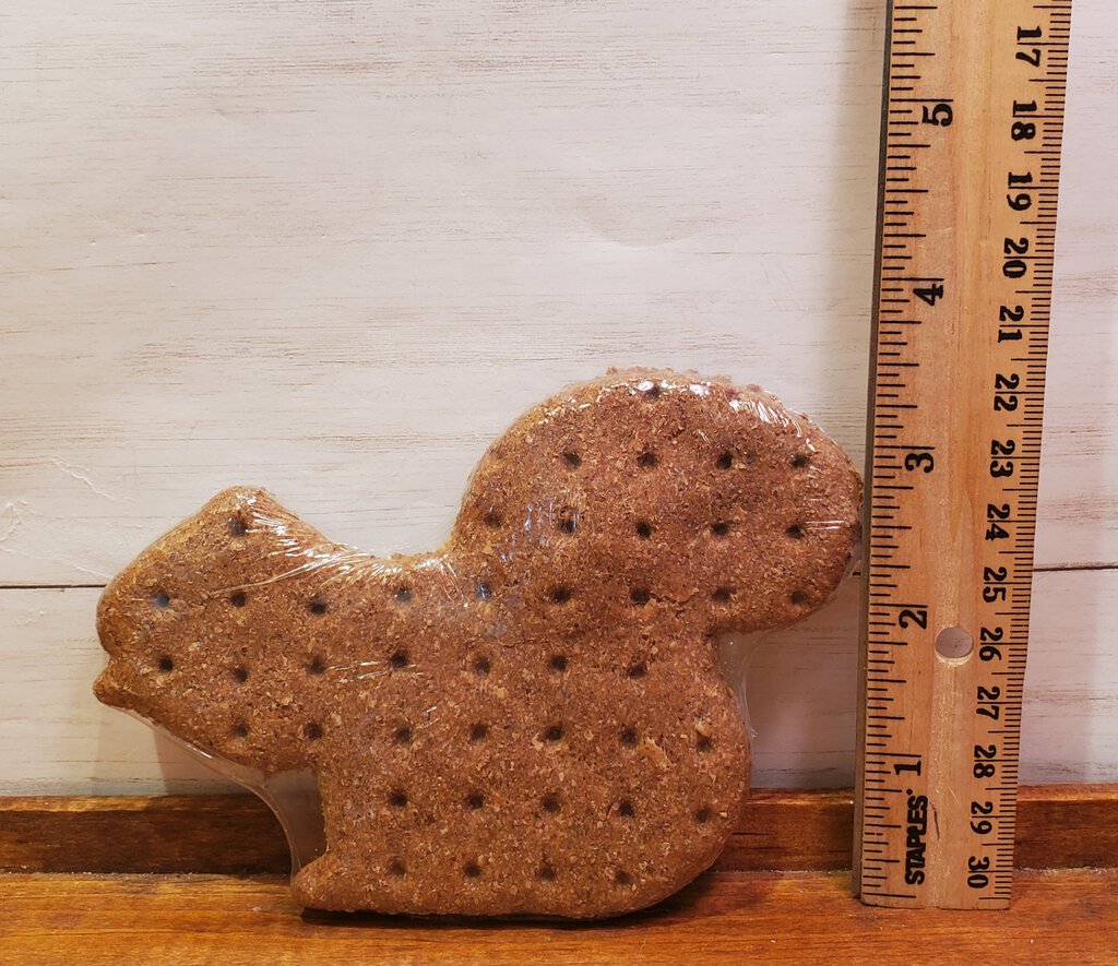 Squirrel Shaped Pumpkin Squash Dog Cookie