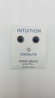 SODALITE/INTUITION POWER STONE EAR RINGS