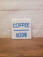 Sq Ceramic Coaster -Coffee Beer