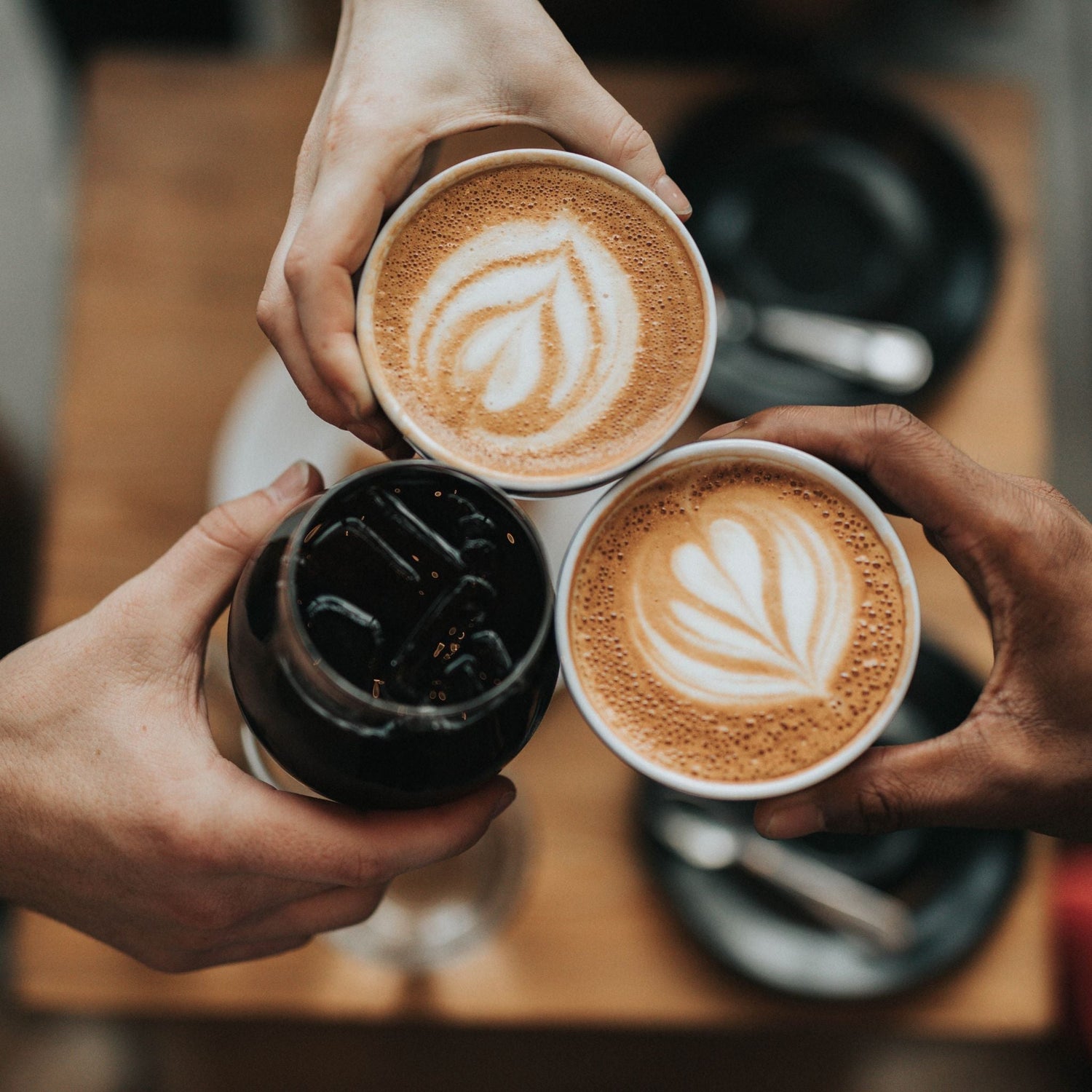 Freshly brewed handmade coffee in a ceramic mug