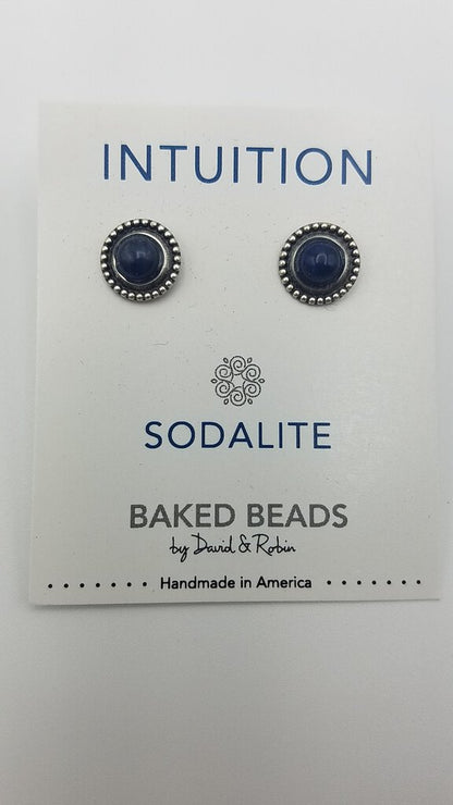 Sodalite Intuition Power Stone Earrings