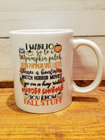 11 Ounce Fall Stuff Coffee Mug