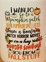 11 Ounce Fall Stuff Coffee Mug