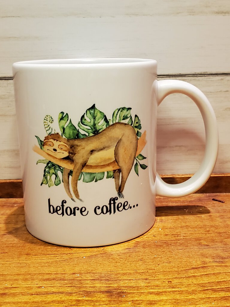 Sloth Before Coffee Mug