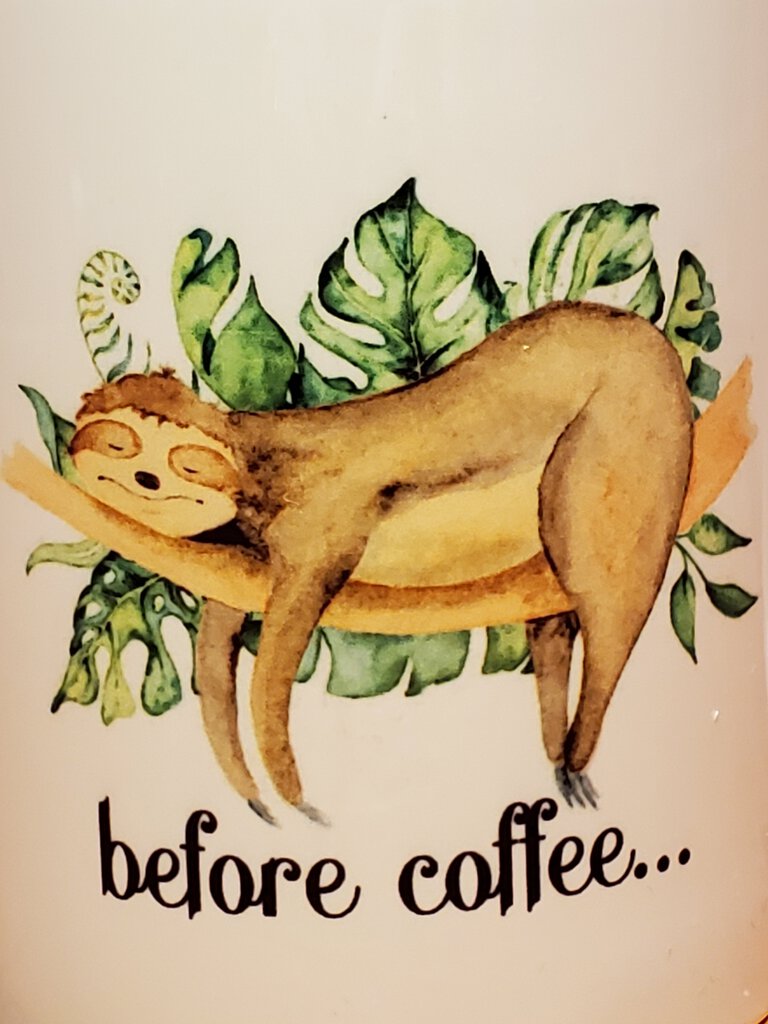 Sloth Before Coffee Mug