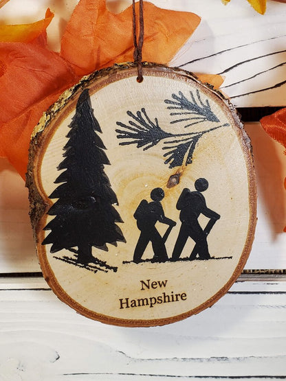 NH Hiker Large Birch Ornament