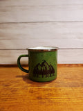 Camp Mug "Be Free" Green (The Traveled Lane)