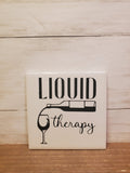 Sq Ceramic Coaster -Liquid Therapy