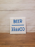 Sq Ceramic Coaster -Coffee Beer