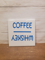 Sq Ceramic Coaster- Coffee Whiskey