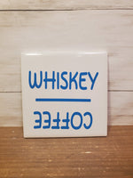 Sq Ceramic Coaster- Coffee Whiskey