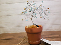 Med Crystal Wire Tree 3 Inch Pot( Amazonite)