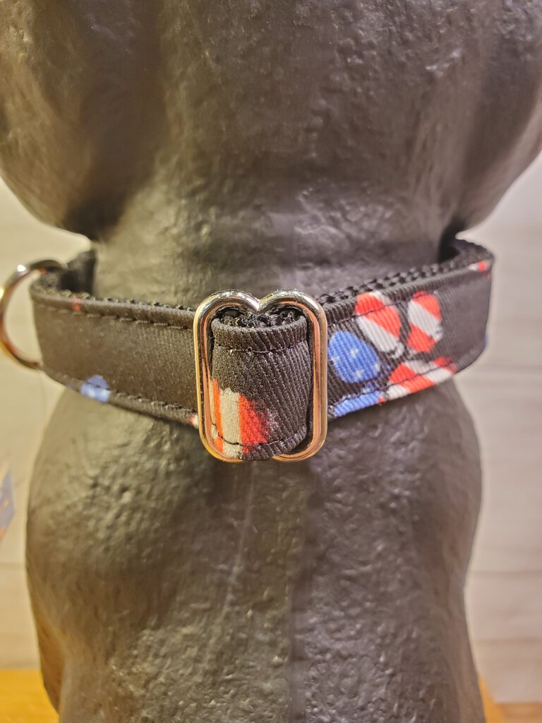 Flag Paws Dog Collar