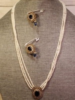 GOLD PLATED PURE SILVER ZARCON &SAFARY JEWELRY