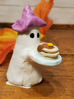 Ghost w/pink hat and pancakes