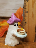 Ghost w/pink hat and pancakes