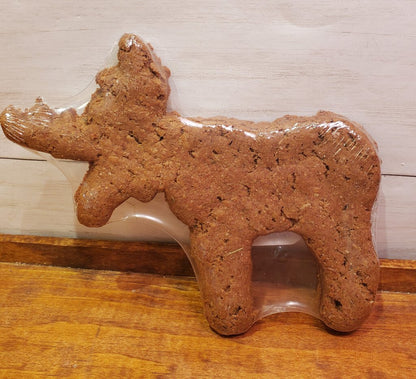 Moose Shaped Parmesan Dog Cookie