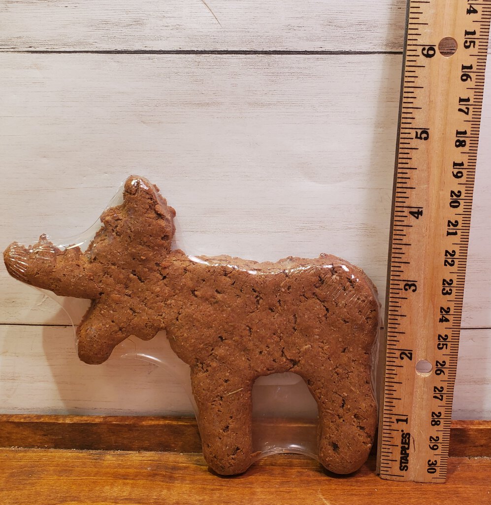 Moose Shaped Parmesan Dog Cookie