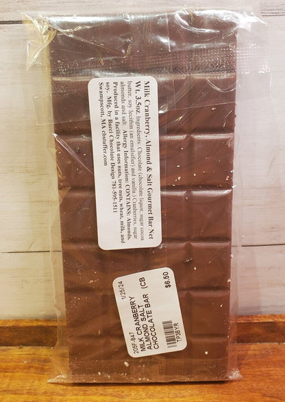 Milk Cranberry Almond Salt Chocolate Bar