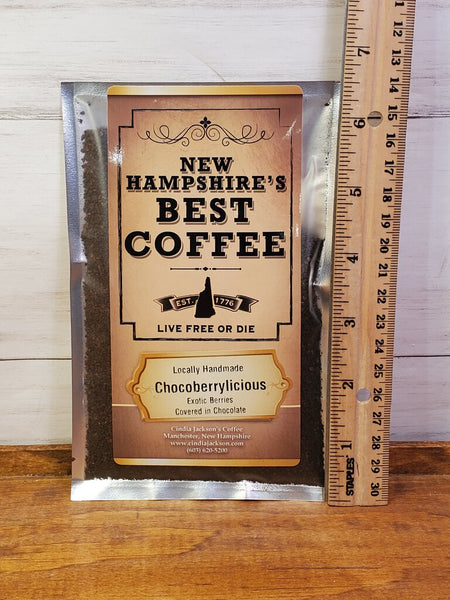 1.6oz "chocoberrylicious" perfect pot ground coffee (CJ)