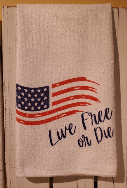 LIVE FREE OR DIE KITCHEN TOWEL