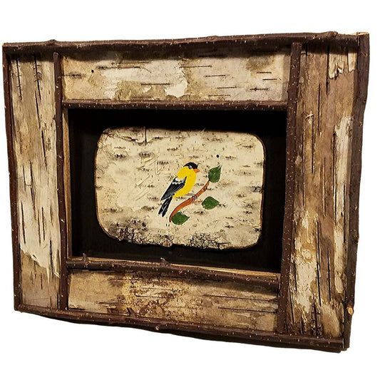 Yellow Finch Birch Frame