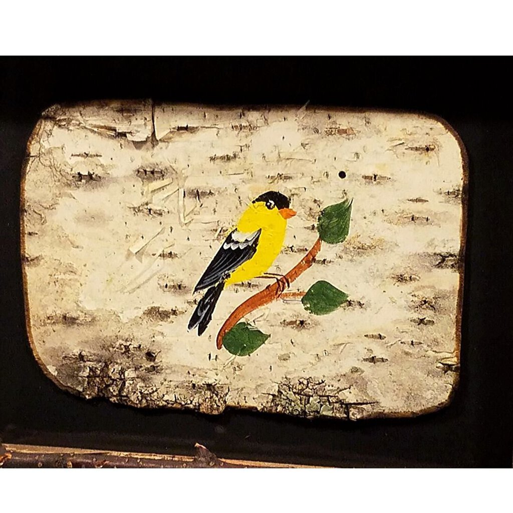 Yellow Finch Birch Frame