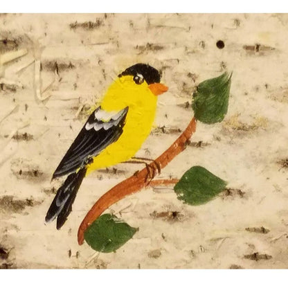 Yellow Finch Birch Frame