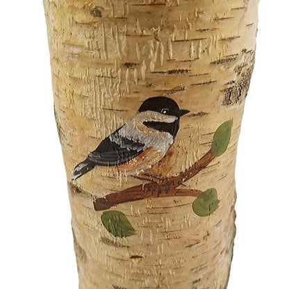 Chickadee Birch Small Candle Holder