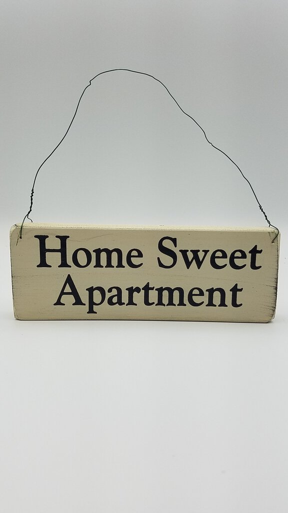 Home Sweet Apartment Wood Sign