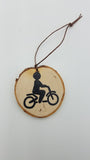 Small Bicycle Birch Ornament