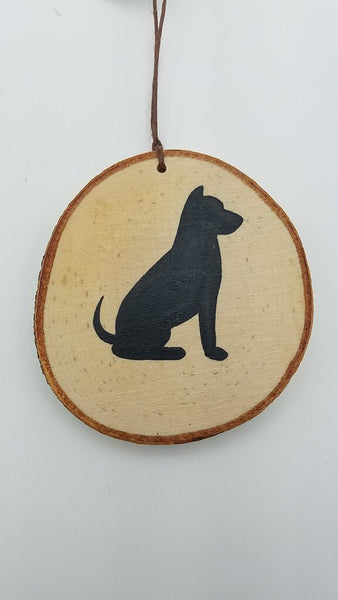 Small Dog Birch Ornament