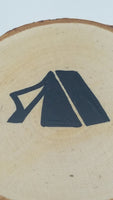 Tent Birch Slice Coaster (Single)