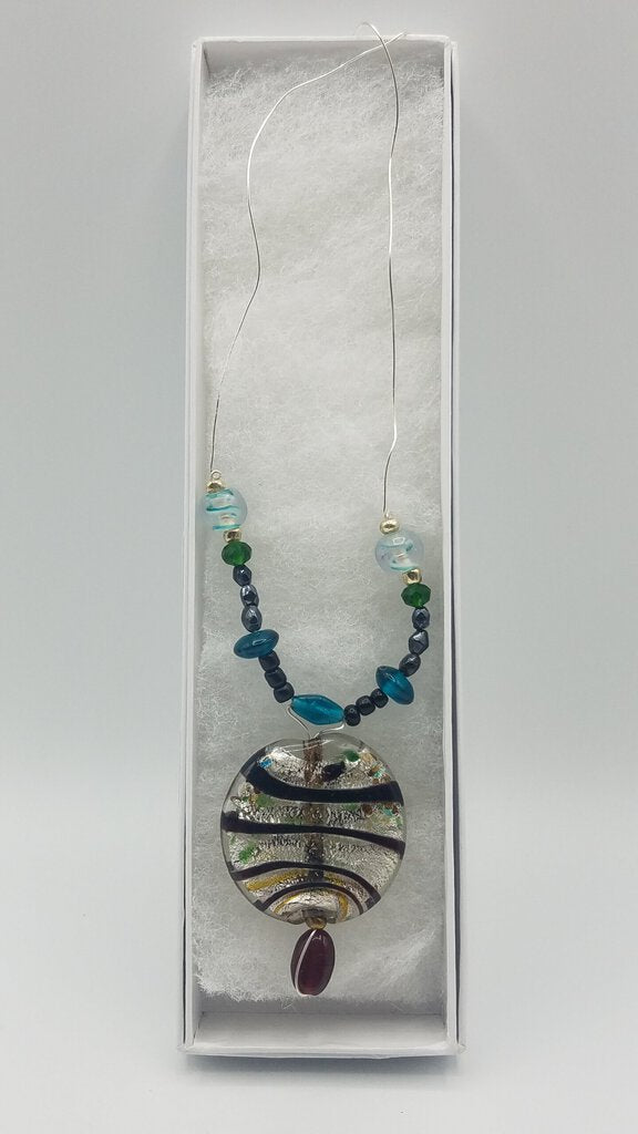 Multi Color Pendant Necklace