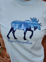 (M)PICTURESQUE MOOSE "NH" BABY BLUE TSHIRT (ARTFORMS)