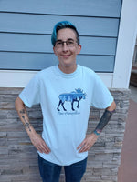 (M)PICTURESQUE MOOSE "NH" BABY BLUE TSHIRT (ARTFORMS)