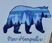 (L) PICTURESQUE BEAR "NH" BABY BLUE T-SHIRT (ARTFORMS)