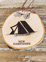 Tent New Hampshire Medium Birch tree Ornament