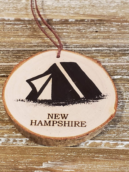 NH Tent Small Birch Ornament