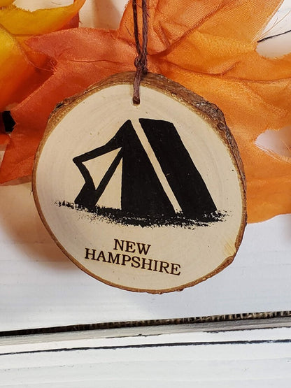 NH Tent Small Birch Ornament