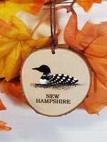 Loon New Hampshire small birch tree ornament