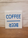 Sq Ceramic Coaster -Coffee Beer