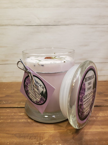 Lavender Libbey Status Jar 12 Oz (Bedrock Soy Candle)
