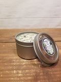 Bayberry Tin-Clear Window Clear Lid 4 Oz (Bed Rock Soy Candle)